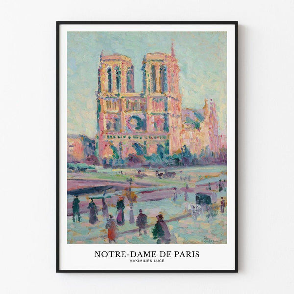 Poster Paris - Painting Notre-Dame de Paris - Maximilien Luce
