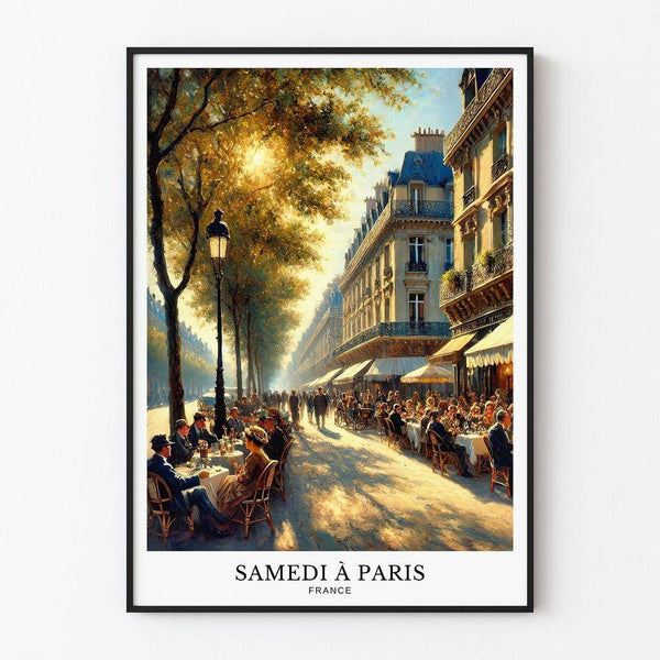 Paris Poster - A Saturday in Paris
