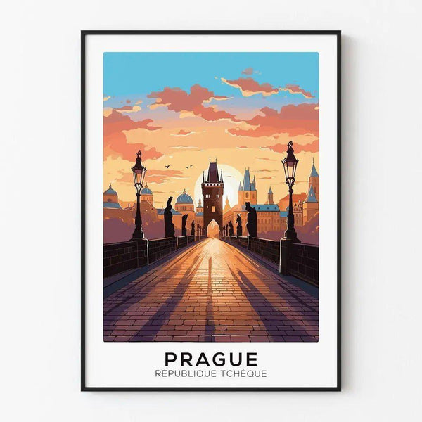 Vintage Prague Poster
