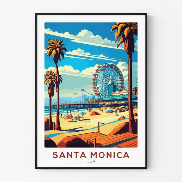Vintage Santa Monica Poster