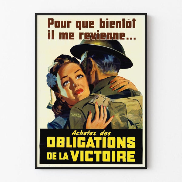 Poster Seconde Guerre Mondiale - Achetez des Obligations de la Victoire