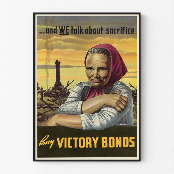Poster Second World War - And We Talk about Sacrifice