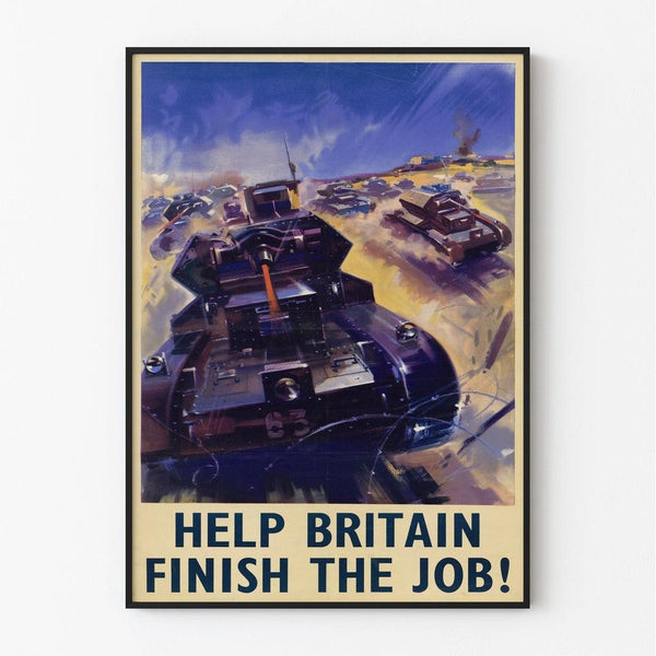 Poster Second World War - Help Britain Finish the Job!