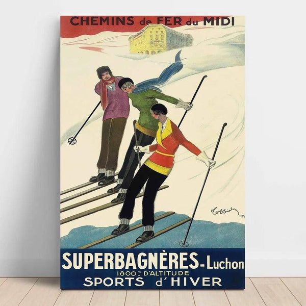 Vintage Superbagnères Luchon Poster