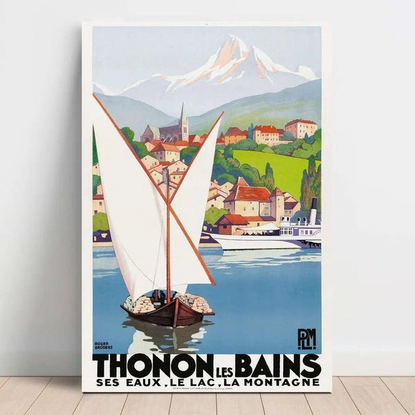 Vintage Thonon les Bains Poster