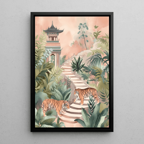 Poster Tigers and Temple