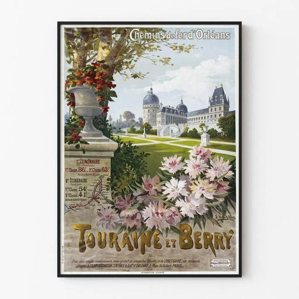 Vintage Touraine and Berry Poster