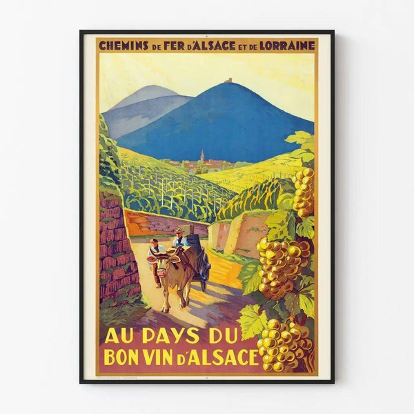 Alsace Wines Vintage Poster