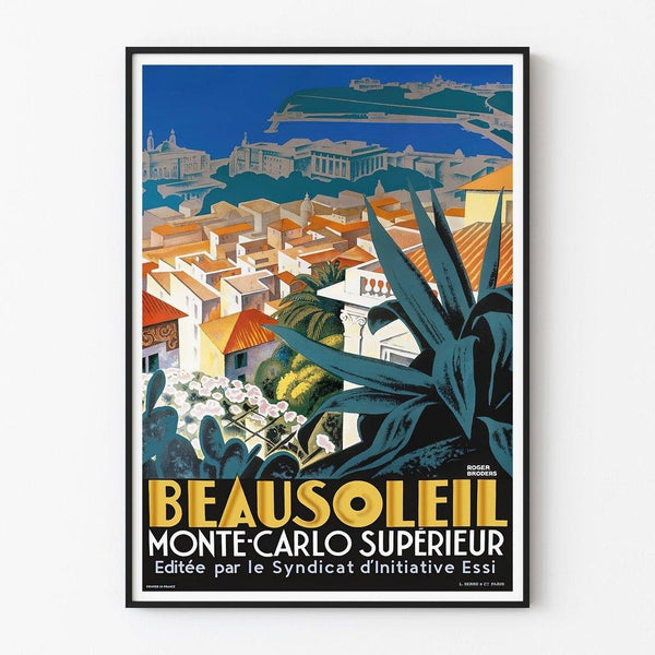 Vintage Poster Beausoleil Côte d'Azur