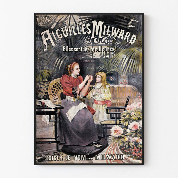 Vintage advertising poster - Milward needles