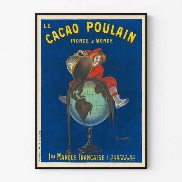 Vintage advertising poster - Cacao Poulain