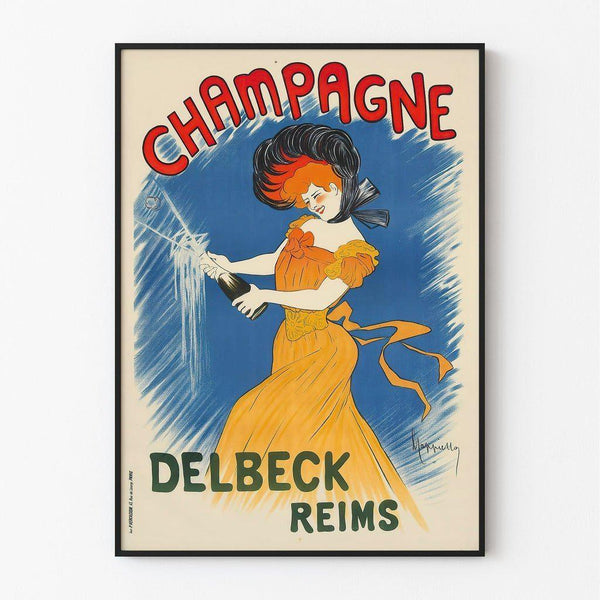 Vintage advertising poster - Champagne Delbeck