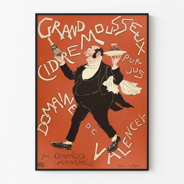Vintage advertising poster – Valencey sparkling cider