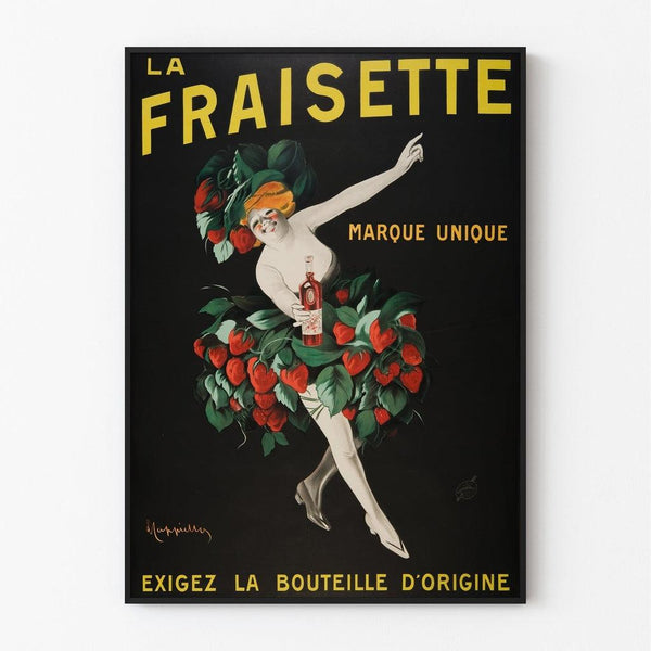 Vintage advertising poster - La Fraisette liqueur