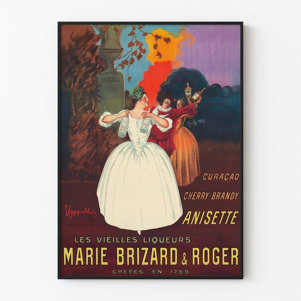 Vintage advertising poster - Marie Brizard & Roger liqueurs