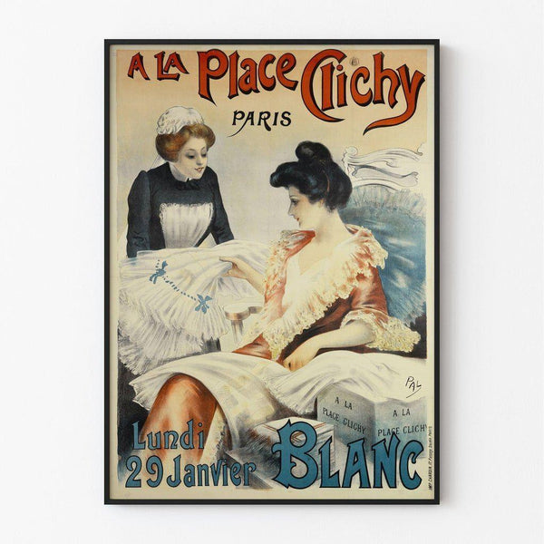 Vintage advertising poster - Blanc sale