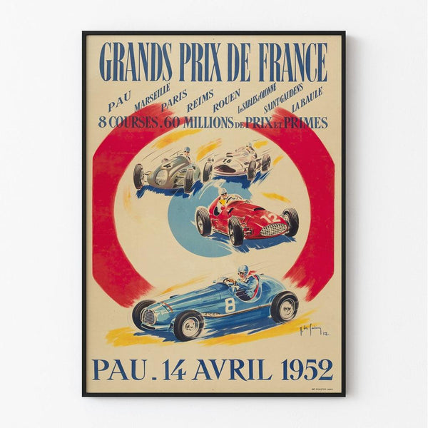 Vintage poster - French Grand Prix, Pau 1952