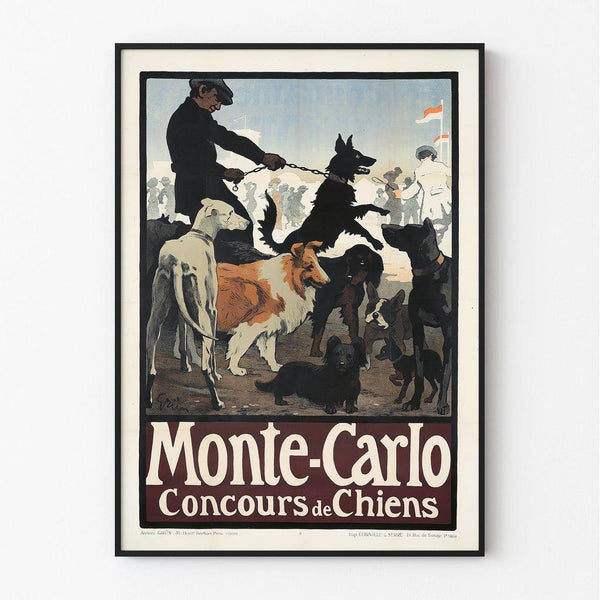 Vintage Poster - Monte-Carlo, Dog Show - Jules-Alexandre Grün