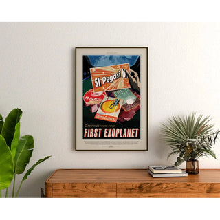 Affiche vintage NASA - 51 Pegasi b 2017