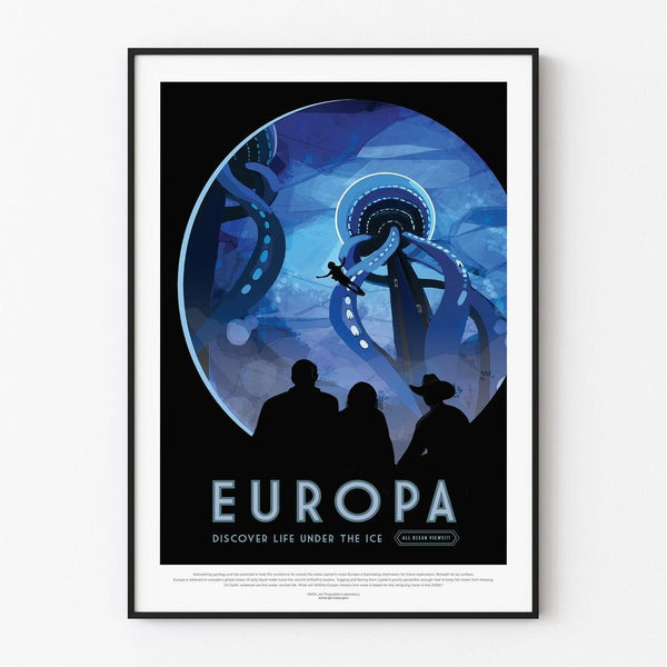 Vintage NASA Poster - Europa 2017