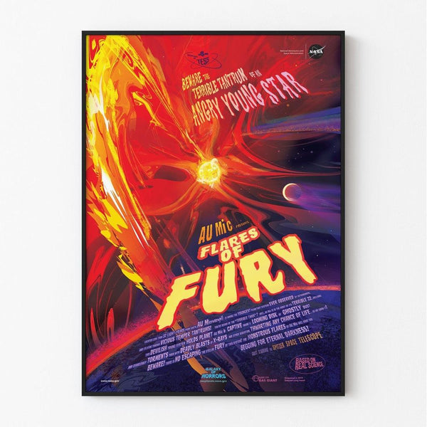 Vintage NASA Poster - Flares of Fury 2020