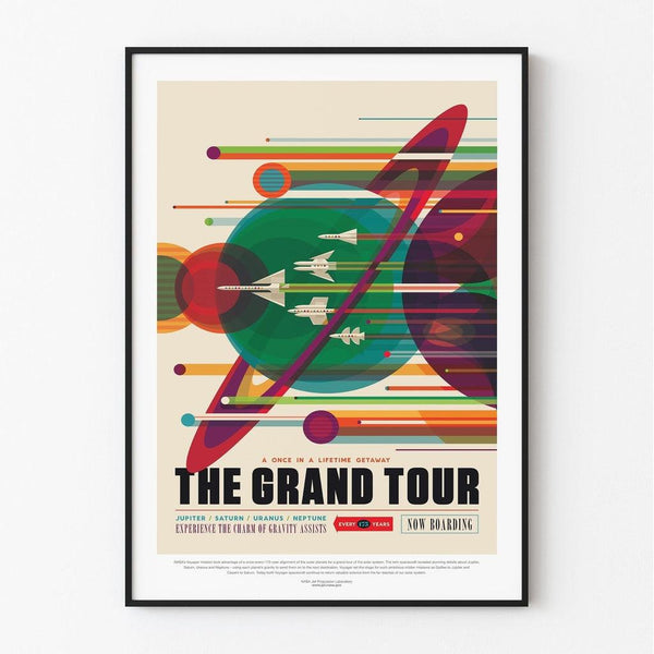 Vintage NASA Poster - Grand Tour 2017
