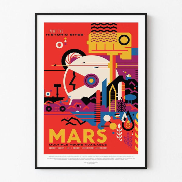 Vintage NASA Poster - Mars 2017