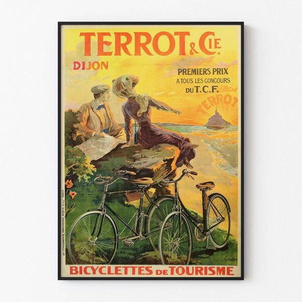 Vintage Poster - Terrot & Cie, Touring Bicycles by Nicolas Tamagno