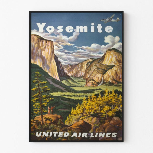 Vintage poster - Yosemite - United Airlines