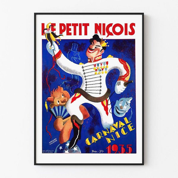 Vintage poster of the Nice Carnival