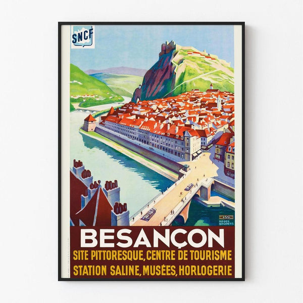Vintage travel poster - Besançon