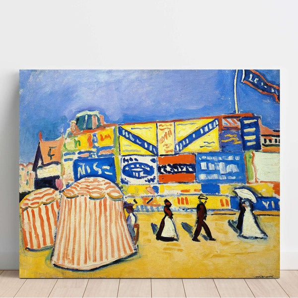 Reproduction of the painting Posters at Trouville by Albert Marquet