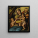 the Holy Family with Saint John the Baptist - After Agnolo Bronzino — framed artwork on a wall