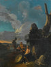 Soldiers discussing near Roman ruins - After Andrea Locatelli — artwork view