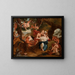 Bacchus et Ariane sur l'île de Naxos - After Antoine Coypel — framed artwork on a wall