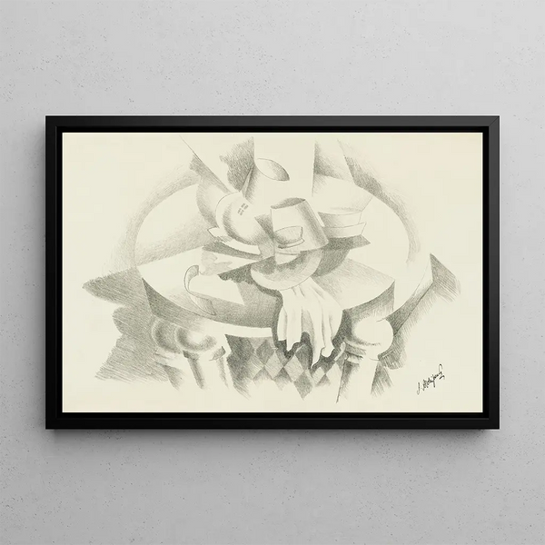 Abstract Painting - After Auguste Rodin — framed artwork on a wall