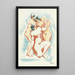 Nude 1 - After Auguste Rodin — framed artwork on a wall