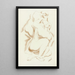 Nude 4 - After Auguste Rodin — framed artwork on a wall