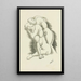 Nude 5 - After Auguste Rodin — framed artwork on a wall