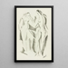 Nude 6 - After Auguste Rodin — framed artwork on a wall
