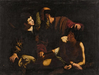 The Sacrifice of Isaac - After Bartolomeo Cavarozzi — artwork view