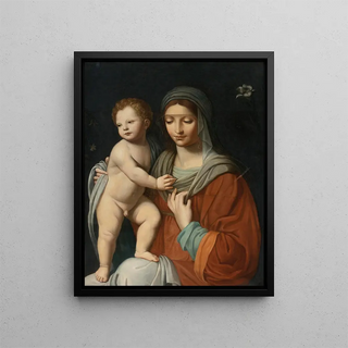 Virgin and Child - After Bernardino Luini — framed artwork on a wall