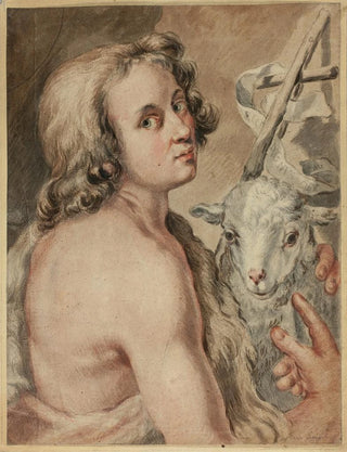 Saint Jean-Baptiste avec l'agneau - Après Carlo Cignani — artwork view