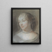 Portrait of Marie de Rabutin-Chantal Marquise de Sévigné - After Claude Lefebvre — framed artwork on a wall
