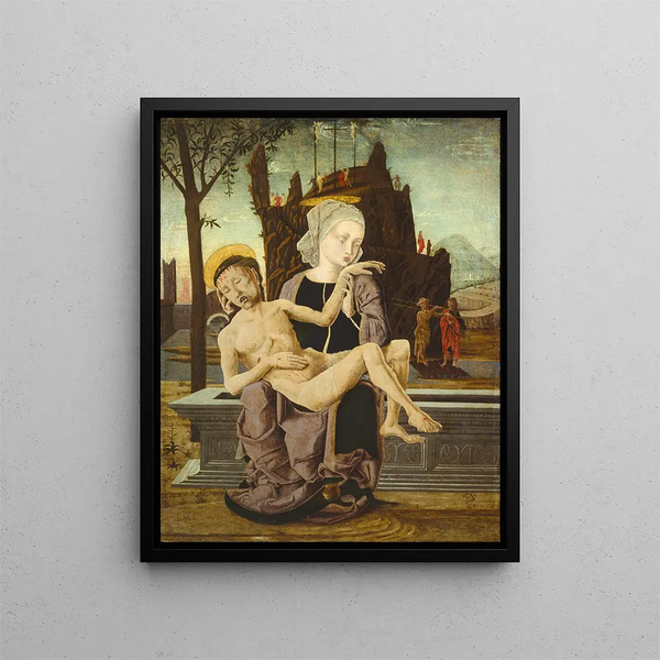 Pietà - After Cosimo Tura — framed artwork on a wall
