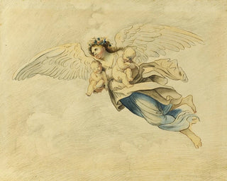 La Nuit portant le Sommeil et la Mort - Après Domenichino — artwork view