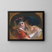The Kiss - After Feodor Antonovich Moller — framed artwork on a wall