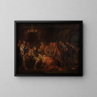 Priam supplicating Achilles for Hector's body - After Hamilton Gavin — framed artwork on a wall