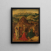 L'Adoration of the Magi - After Jérôme Bosch — framed artwork on a wall