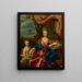 Portrait of Margravine Catherine de Besenval née Bielinska - After Hyacinthe Rigaud — framed artwork on a wall